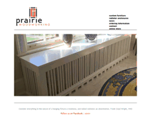 Tablet Screenshot of prairie-woodworking.com